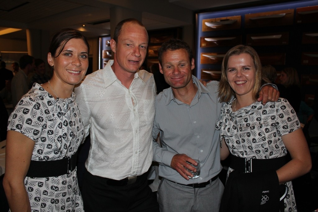 Jo Aleh, Dave Slyfield, Nathan Handley and Polly Powrie - 2012 Yachting Excellence Awards © Jodie Bakewell-White
